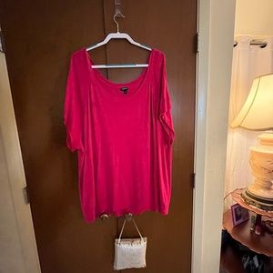 Super Soft Comfy Oversized Bright Pink Torrid Top Plus Size 5